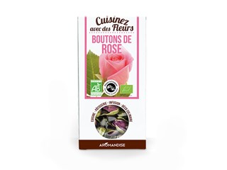 Aromandise Fleurs a croquer bouton rose bio 60g - 8389